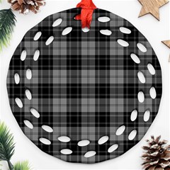 Douglas Tartan Round Filigree Ornament (Two Sides) from ArtsNow.com Back