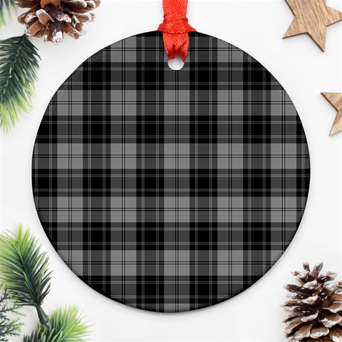Douglas Tartan Round Ornament (Two Sides) from ArtsNow.com Front