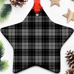 Douglas Tartan Star Ornament (Two Sides)