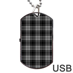 Douglas Tartan Dog Tag USB Flash (Two Sides) from ArtsNow.com Back