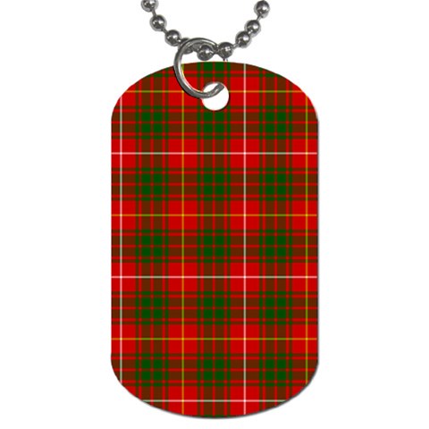 Bruce Tartan Dog Tag (Two Sides) from ArtsNow.com Front