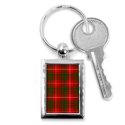 Bruce Tartan Key Chain (Rectangle) from ArtsNow.com Front