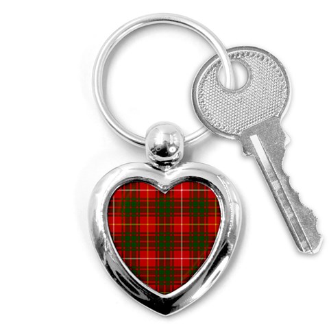 Bruce Tartan Key Chain (Heart) from ArtsNow.com Front