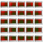 Bruce Tartan 9mm Italian Charm (25 pack)