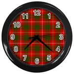 Bruce Tartan Wall Clock (Black)