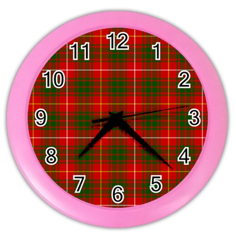 Bruce Tartan Color Wall Clock from ArtsNow.com Front