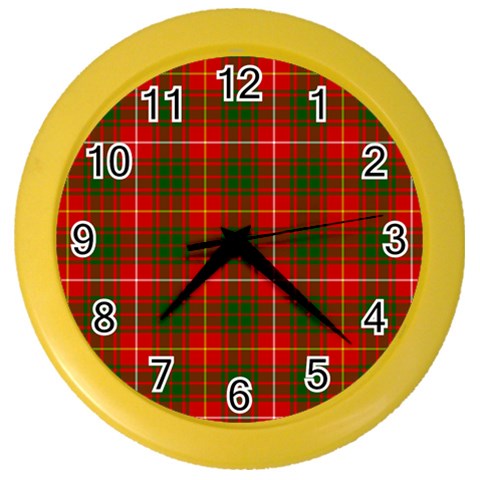 Bruce Tartan Color Wall Clock from ArtsNow.com Front