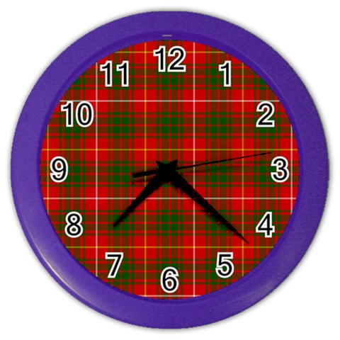Bruce Tartan Color Wall Clock from ArtsNow.com Front