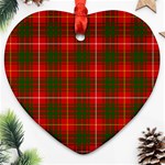 Bruce Tartan Heart Ornament (Two Sides)