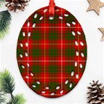 Bruce Tartan Ornament (Bell) Ornament (Oval Filigree)
