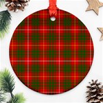 Bruce Tartan Round Ornament (Two Sides)