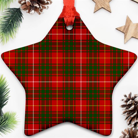 Bruce Tartan Ornament (Star) from ArtsNow.com Front