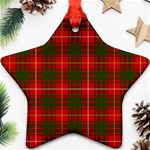 Bruce Tartan Ornament (Star)