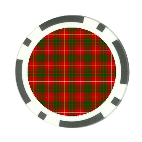 Bruce Tartan Poker Chip Card Guard (10 pack) from ArtsNow.com Front