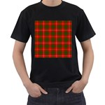 Bruce Tartan Men s T-Shirt (Black)