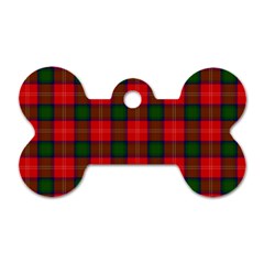 Chisholm Tartan Dog Tag Bone (Two Sides) from ArtsNow.com Back