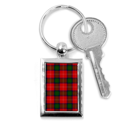 Chisholm Tartan Key Chain (Rectangle) from ArtsNow.com Front