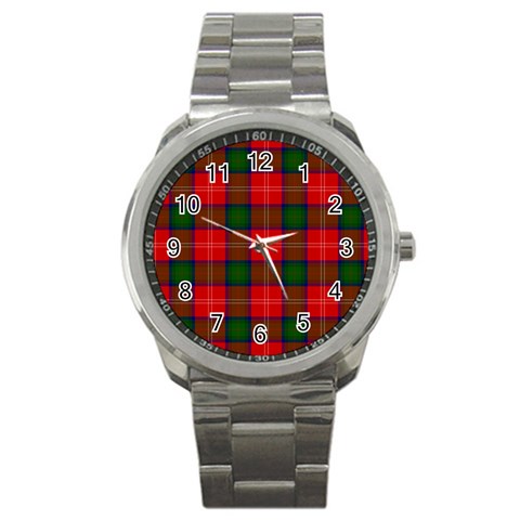 Chisholm Tartan Sport Metal Watch from ArtsNow.com Front