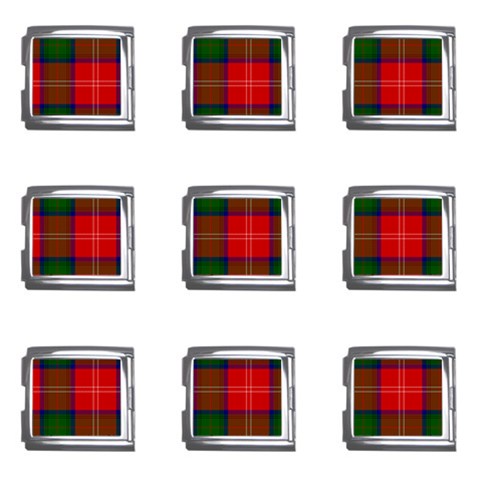 Chisholm Tartan Mega Link Italian Charm (9 pack) from ArtsNow.com Front