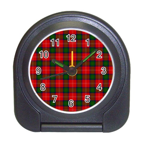 Chisholm Tartan Desk Alarm Clock from ArtsNow.com Front