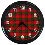 Chisholm Tartan Wall Clock (Black)