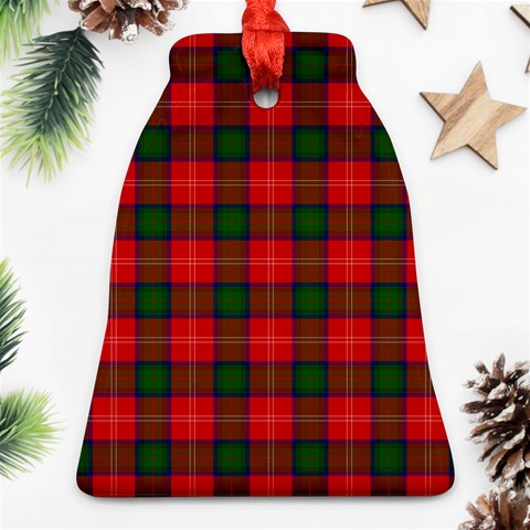 Chisholm Tartan Bell Ornament (Two Sides) from ArtsNow.com Front