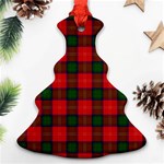 Chisholm Tartan Christmas Tree Ornament (Two Sides)