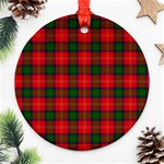 Chisholm Tartan Ornament (Round)