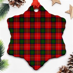 Chisholm Tartan Snowflake Ornament (Two Sides) from ArtsNow.com Back
