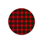 Chisholm Tartan Rubber Coaster (Round)