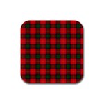 Chisholm Tartan Rubber Square Coaster (4 pack)