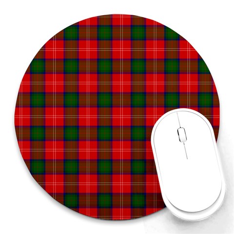 Chisholm Tartan Round Mousepad from ArtsNow.com Front