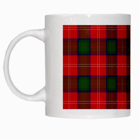 Chisholm Tartan White Mug from ArtsNow.com Left