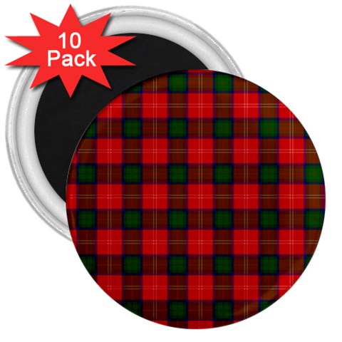Chisholm Tartan 3  Magnet (10 pack) from ArtsNow.com Front