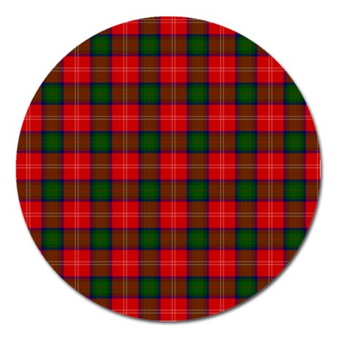 Chisholm Tartan Magnet 5  (Round) from ArtsNow.com Front