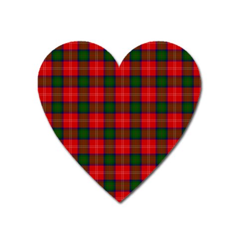 Chisholm Tartan Magnet (Heart) from ArtsNow.com Front
