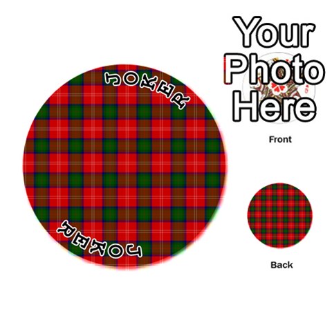 Chisholm Tartan Playing Cards 54 (Round) from ArtsNow.com Front - Joker1