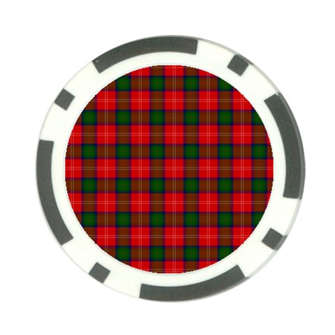 Chisholm Tartan Poker Chip Card Guard (10 pack) from ArtsNow.com Front