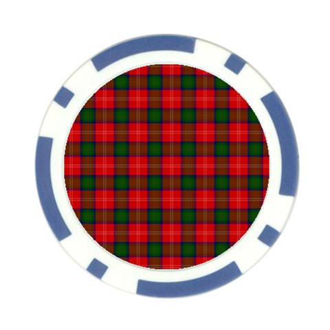 Chisholm Tartan Poker Chip Card Guard (10 pack) from ArtsNow.com Front