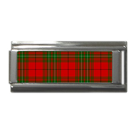 Comyn Tartan Superlink Italian Charm (9mm) from ArtsNow.com Front