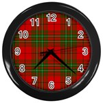 Comyn Tartan Wall Clock (Black)