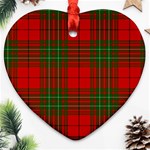 Comyn Tartan Ornament (Heart)
