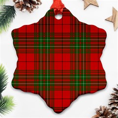 Comyn Tartan Snowflake Ornament (Two Sides) from ArtsNow.com Back