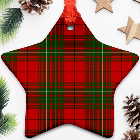 Comyn Tartan Star Ornament (Two Sides) from ArtsNow.com Front