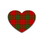 Comyn Tartan Heart Coaster (4 pack)