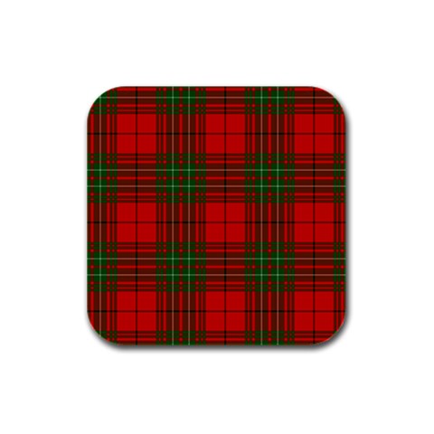 Comyn Tartan Rubber Square Coaster (4 pack) from ArtsNow.com Front