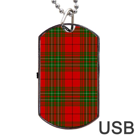 Comyn Tartan Dog Tag USB Flash (Two Sides) from ArtsNow.com Back