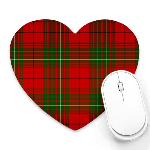 Comyn Tartan Heart Mousepad from ArtsNow.com Front