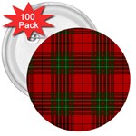 Comyn Tartan 3  Button (100 pack)