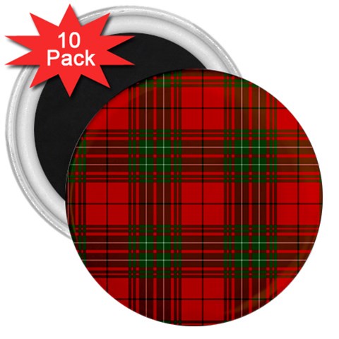 Comyn Tartan 3  Magnet (10 pack) from ArtsNow.com Front